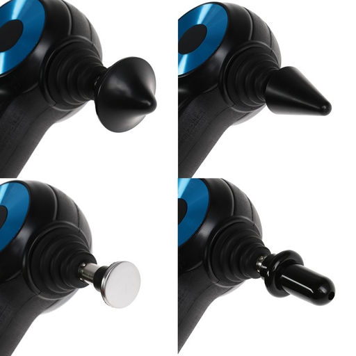 Массажёр для тела Windigo LEM-11, перкуссионный, 25 Вт, 12 насадок, 5 режимов, чёрный