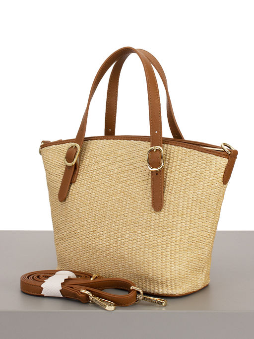 LACCOMA сумка WJB8187-13-коричневый эко кожа хлопок фото 2