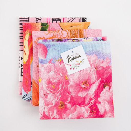 Набор кухонных полотенец Доляна Любимая мамочка, 35х60см-4шт, 100% хлопок  фото 10