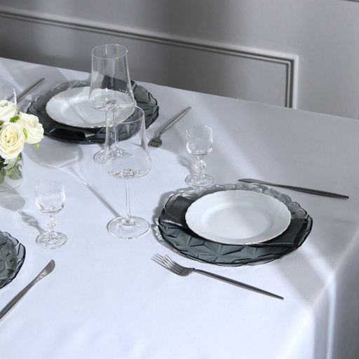 Бокалы для вина «Экстра», 360 мл, набор 6 шт., хрустальное стекло, прозрачные