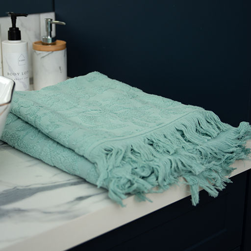 Набор махровых полотенец VERSAL 2 шт. (50х90 - 1 шт., 70х140 - 1шт.), 100% хлопок, 450 гр./кв.м. Сирень - Традиция фото 37