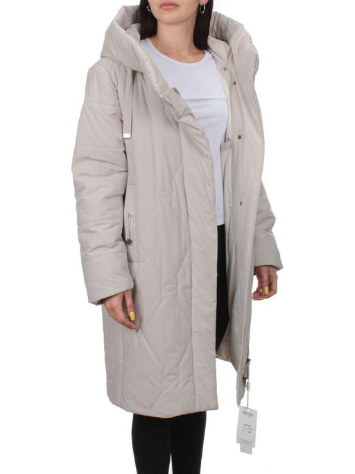 1119 LT. BEIGE Пальто зимнее облегченное женское (холлофайбер 150 гр.) - Fashion фото 8