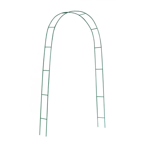 Арка садовая, 240×125×20 см, для вьющихся растений, металлическая, зелёная