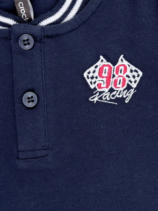 Crockid _ КР 302767-1/индиго к550 фуфайка (футболка) для мал  фото 2