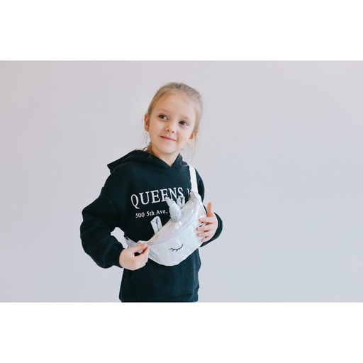 Сумка детская поясная Magiс unicorn на молнии, цвет белый - NAZAMOK KIDS фото 6