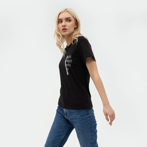 Футболка женская KAFTAN «Beautiful», чёрный, р-р 44-46