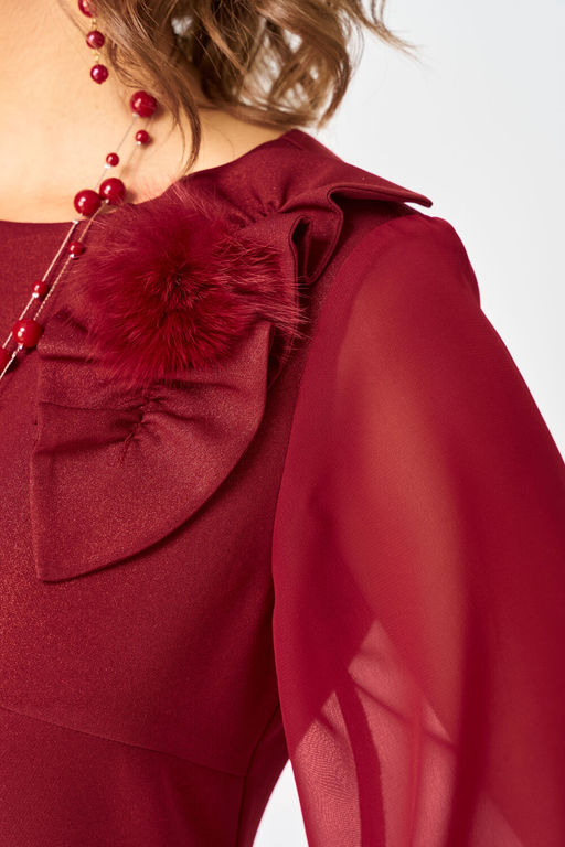 Платье EVA GRANT 7310D красный