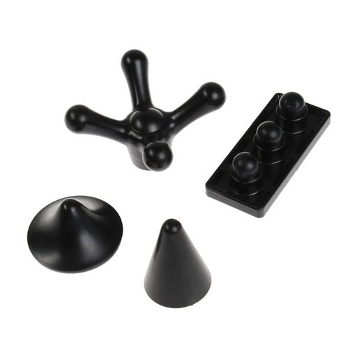 Массажёр для тела Windigo LEM-11, перкуссионный, 25 Вт, 12 насадок, 5 режимов, чёрный