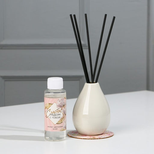 Ваза и диффузор Живи мечтой, аромат цветочный, набор - Simaland фото 2