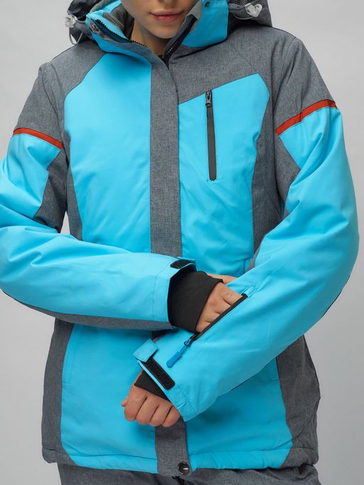 Горнолыжный костюм женский голубого цвета 02272-2Gl - Chunmai фото 12