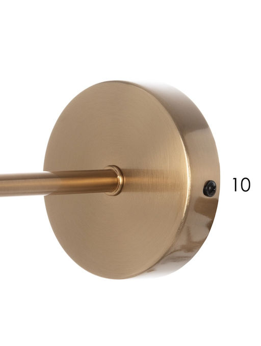 Бра MBM-5904/2, 1×40 Вт, E27, цвет латунь