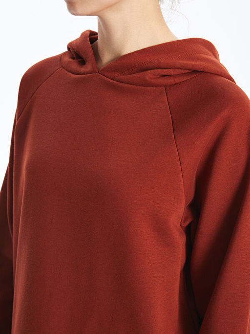 Oversize Kad?n Kal?n Hoodie