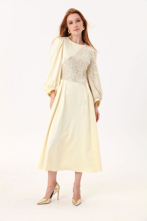 Платье NIKVA н416-4 сливочный