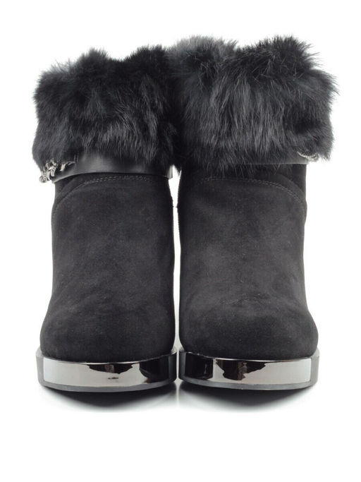 04-206W-8Y1 8J33M Ботинки зимние женские (натуральная замша, натуральный мех)