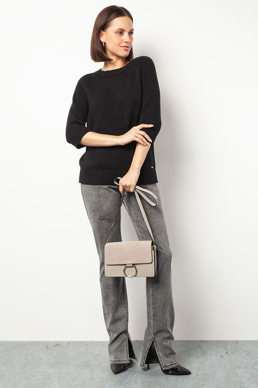 Хлопковый джемпер крупной вязки - Vilatte фото 5