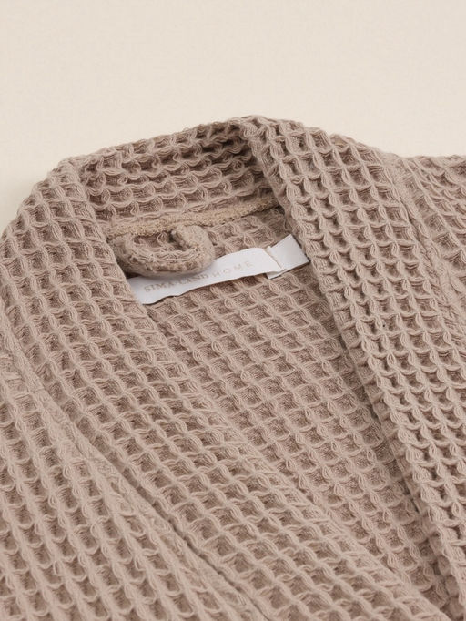 Халат вафельный мужской SL HOME: Boho «Саббиа», размер M, хлопок 100%, коричневый