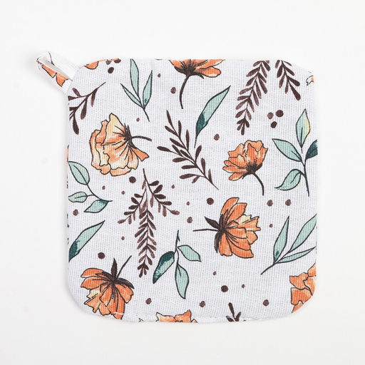 Прихватка Доляна Oleander 19х19 см, 100% хлопок, ватин 250 г/м2  фото 2