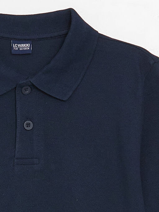 Polo Yaka Basic Uzun Kollu Erkek ?ocuk Ti??rt - Waikiki фото 2