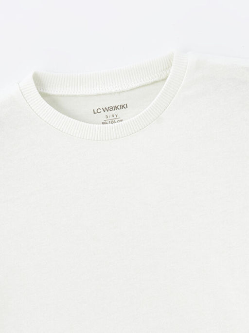 Bisiklet Yaka K?sa Kollu Bask?l? Erkek Bebek Ti??rt 3l? - Waikiki фото 3