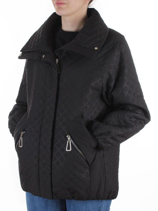 BM8819 BLACK Куртка демисезонная женская (50 гр. синтепон)
