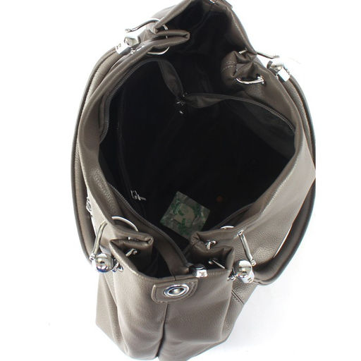 Сумка женская искусственная кожа AUR-081, 1отд+карм/перег, 2плеч/рем, капучино SALE 258891 - Adelia фото 8