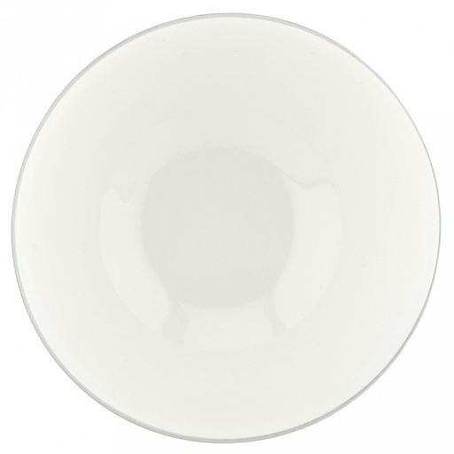 Облако Салатник фарфоровый 600мл, д14см, h7,5см, на ножке, рельефный декор - голубой, отводка, белый (Китай) - Домашняя мода фото 2