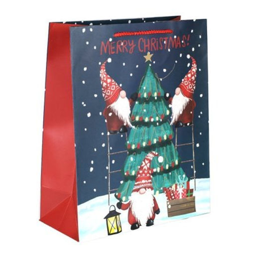 Цена за 12 шт. Пакет подарочный 18x23x10см / 5382M /уп 12/720/Новый год - Галеонтрейд фото 2