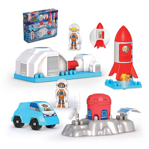 Конструктор "Космическая станция" 16 элем., в коробке (03761) 18мес.+, "DeDe"