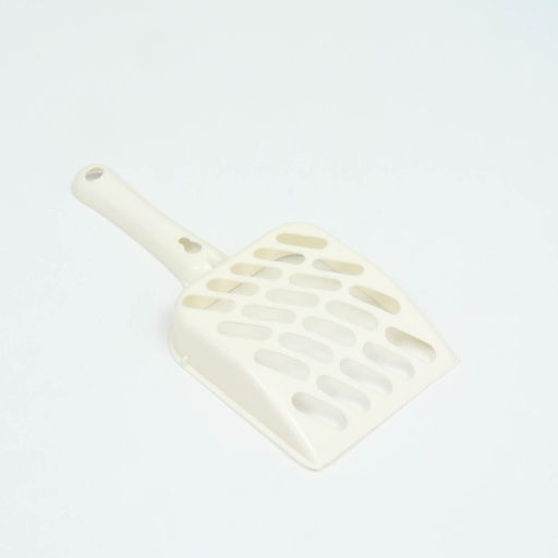 Туалет для кошек, 38×28×15 см, округлый, с бортиком и совком, синий