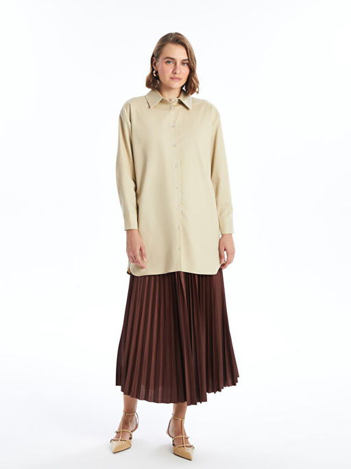 D?z Oversize Kad?n G?mlek Tunik