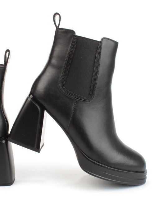 04-M3-836 BLACK Ботильоны зимние женские (натуральная кожа, натуральный мех) - Фабричный китай фото 13