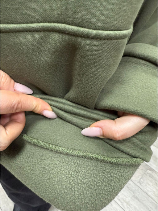 Альфа худи женское (леопард), футер трехнитка с начесом (облегченный) - Lovetex фото 22