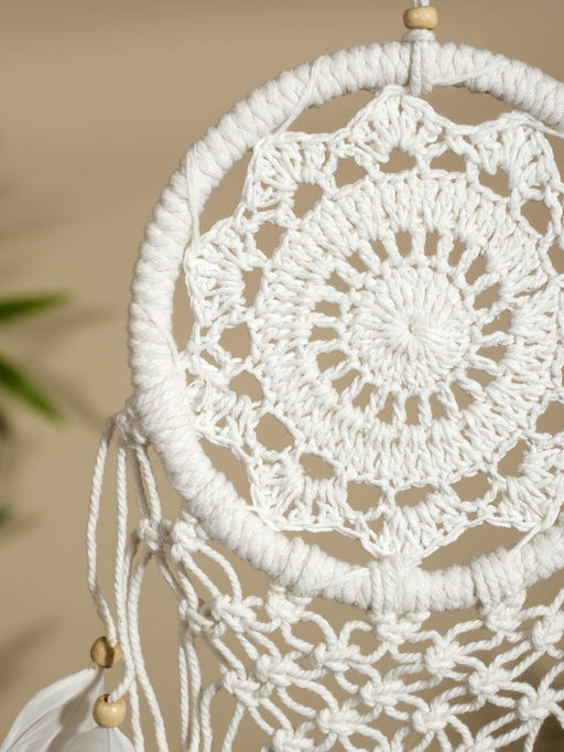 Ловец снов «Белый цветочек», 12×50 см