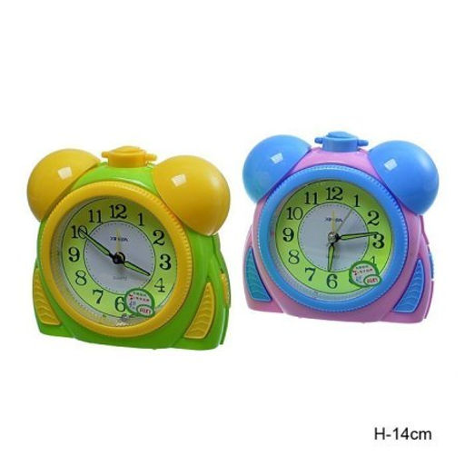 Цена за 1 шт. Будильник 14 см / XD2010 /уп 60/ плавный ход/ микс - Галеонтрейд фото 2