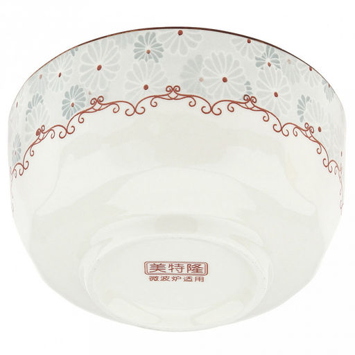 "Классика" Пиала фарфоровая 580мл, д12,7х7см, с деколью, отводка (Китай)