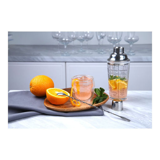 Ложка барная с вилкой для коктейлей Walmer Cocktail, 26 см, цвет стальной  фото 6