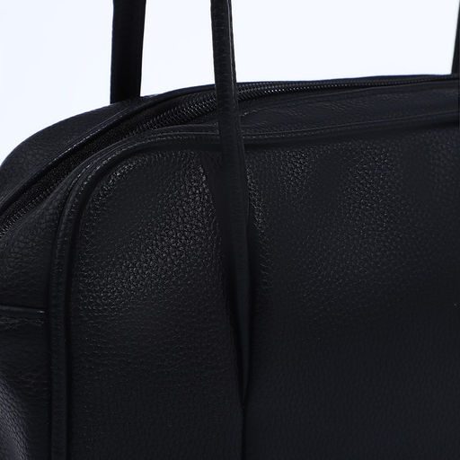 Сумка женская TEXTURA, саквояж, средний размер, цвет чёрный  фото 5