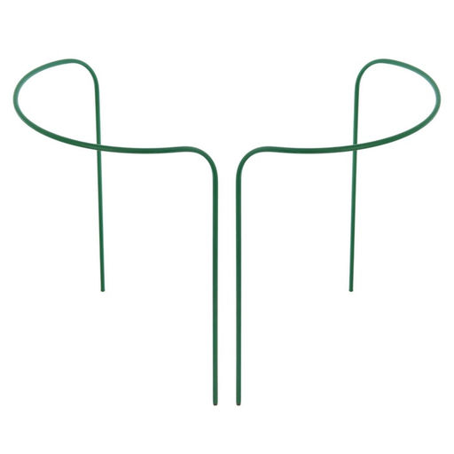 Цена за 2 шт. Кустодержатель, d=40 см, h=60 см, ножка d=1 см, металл, набор 2 шт., зелёный - Simaland фото 6