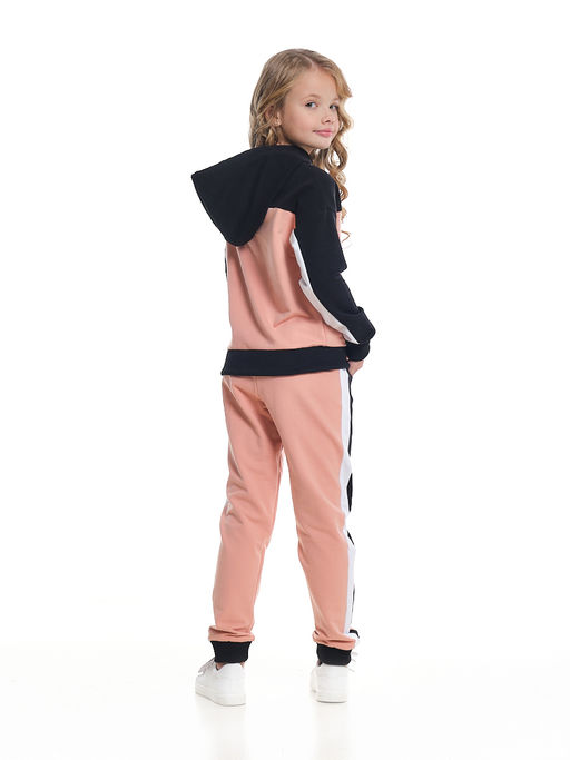 Комплект спортивный UD 7704 персик/черный - Mini maxi фото 2
