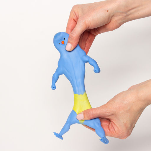 Антистресс игрушка - тянучка «Утка атлет», мялка с песком, МИКС