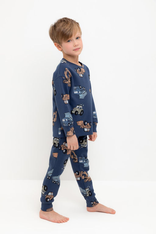 Crockid _ К 1587/синий космос,тракторы пижама дет  фото 4