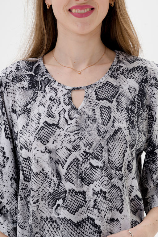 Туника женская из кулирки Полина кобра макси - Амадэль фото 8