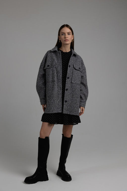 Фактурная куртка рубашечного кроя - Incity фото 6