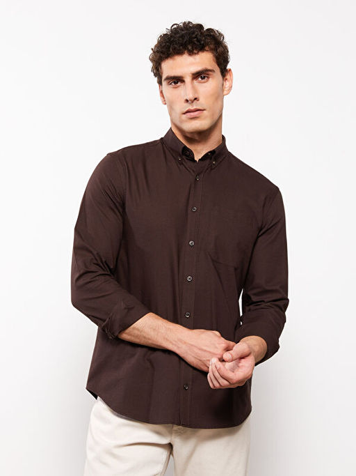 Regular Fit Uzun Kollu Oxford Erkek G?mlek