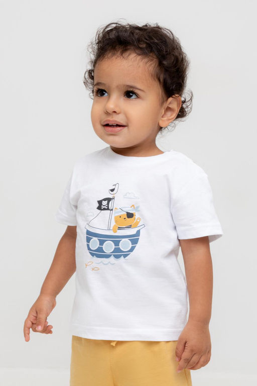 КР 302749/белый к564 фуфайка (футболка) д/мал яс - Crockid фото 2