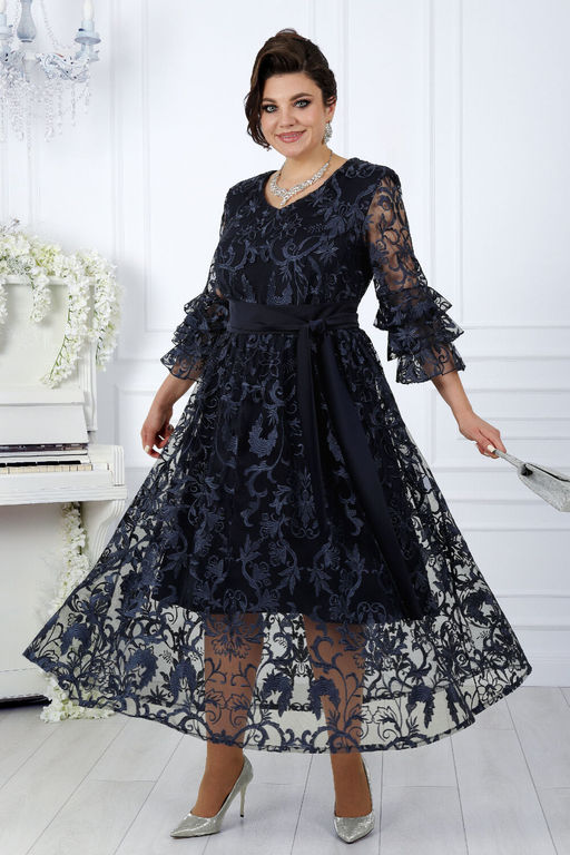 Платье Ninele 7431-Р темно-синий - Mira fashion фото 840