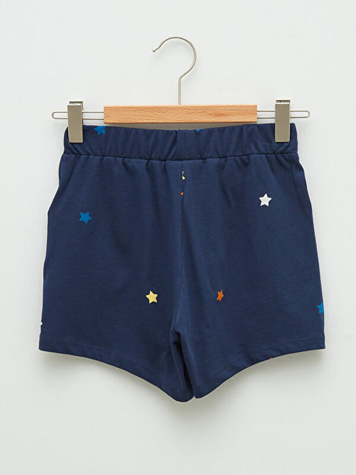 Beli Lastikli Bask?l? K?z ?ocuk ?ort - Waikiki фото 2