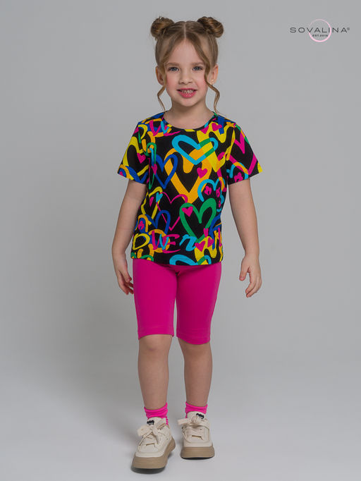 Костюм Актив яркие сердца-фуксия - Sovalina фото 11