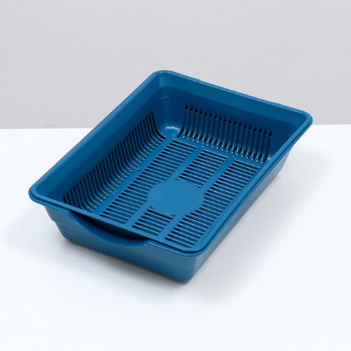 Туалет глубокий с сеткой 36×25×9 см, синий