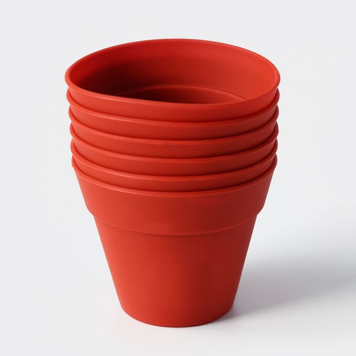 Формы для выпечки кексов Доляна Цветочные горшочки, силикон, 7?5.5 см, набор 6 шт., коричневые  фото 7